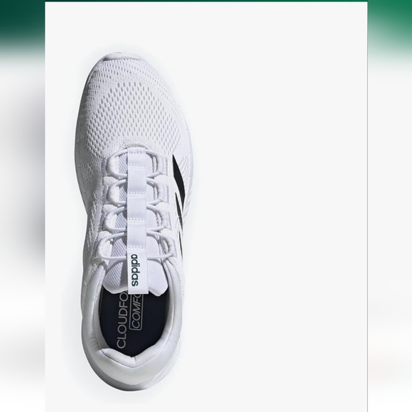 Adidas Men's White and Black Athletic Shoes - Picture 3 of 14